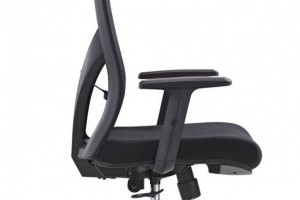 现代网转椅黑色带头枕电脑椅608A图2
