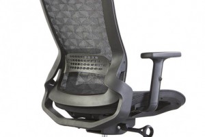 现代网转椅带头枕黑色电脑椅子A35