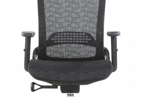 现代网转椅带头枕黑色电脑椅子A35图2