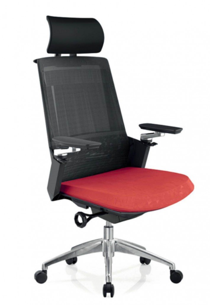现代网转椅带头枕电脑椅子A33