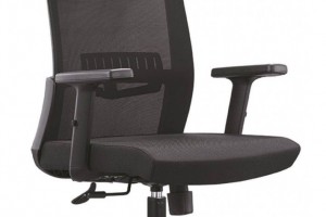 现代网转座椅A16黑色带头枕办公椅批发图3