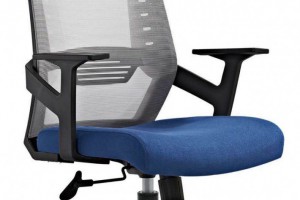 现代网转座椅301A白色带头枕办公椅厂家批发图1