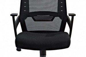 现代网转座椅301A白色带头枕办公椅厂家批发图2