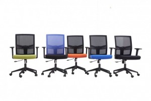 不带头枕的职员椅607B各种颜色网布办公椅批发图2