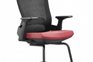 无头枕的网布办公椅职员椅子D32批发图2
