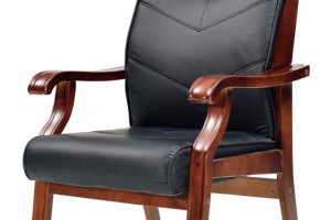 皮质木扶手座椅606