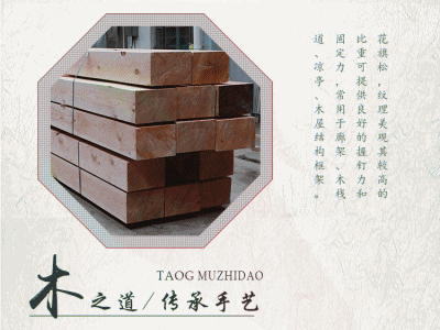 致禾花旗松木方实木板材木条美国红松户外地板立柱松木防腐木横梁图2