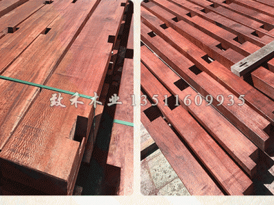 菠萝格木方木条木料实木板材木板柳桉木户外防腐木平台地板立柱图6