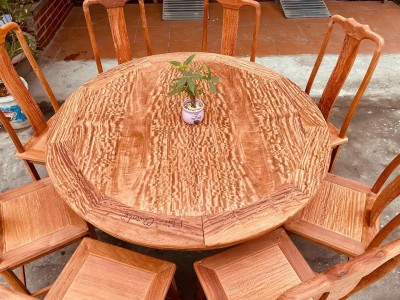 白胚大果紫檀圆餐桌红木家具图2