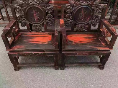 大红酸枝6件套的中堂多少钱?图4