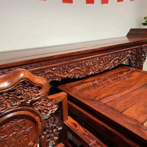 红酸枝灵芝中堂国内品牌红木家具