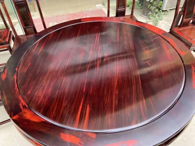 精品国色天香老挝大红酸枝圆餐桌价格图2
