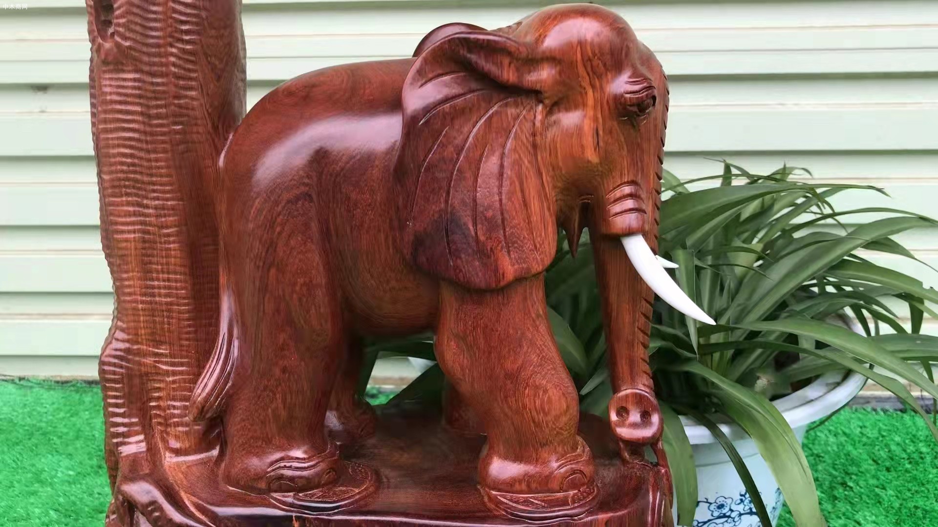 缅甸花梨木大象工艺品生产厂家批发