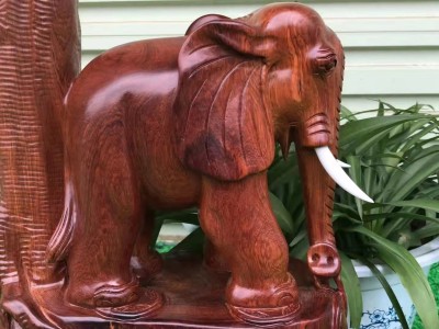 缅甸花梨木大象工艺品价格图5