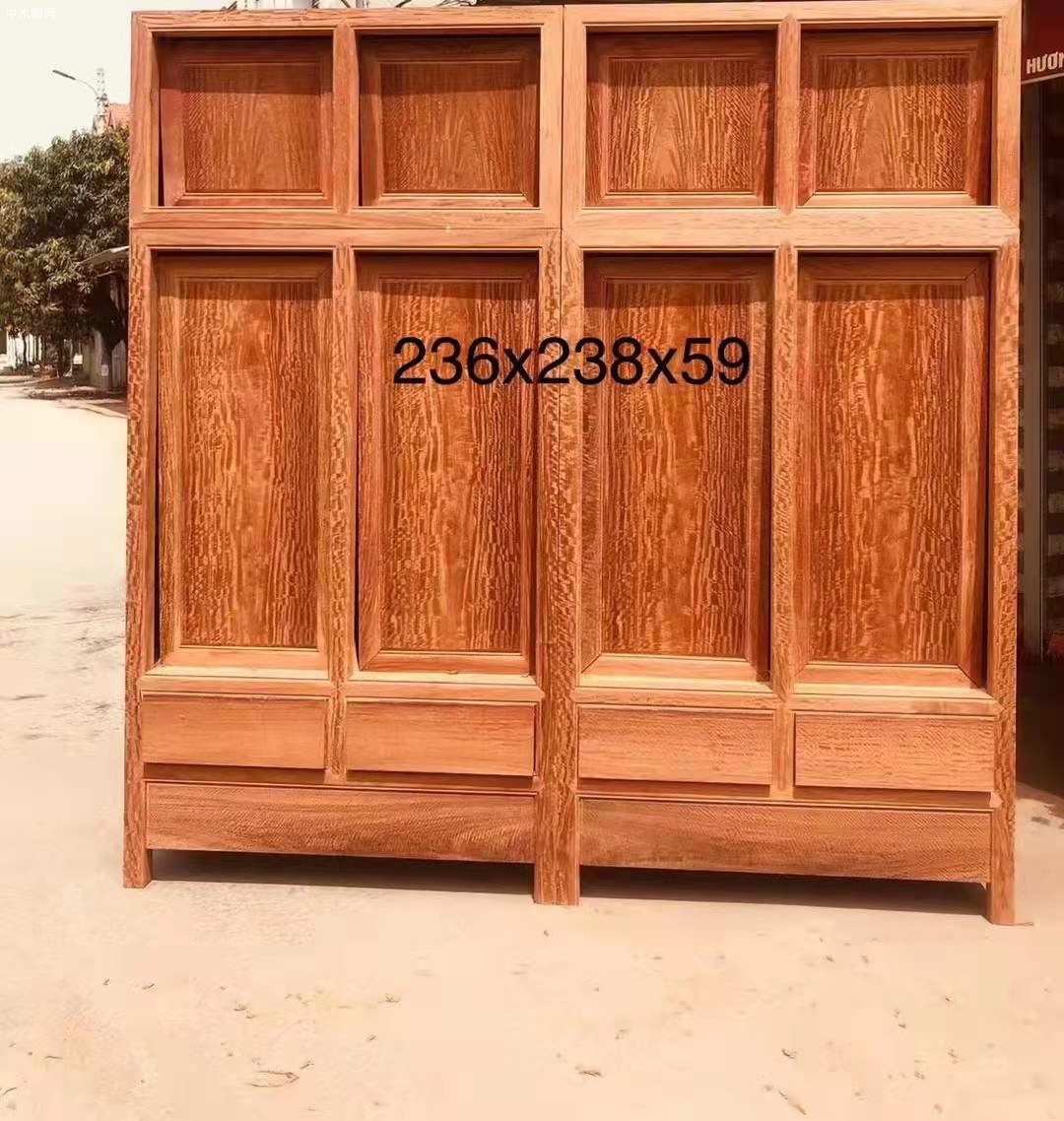 凭祥匠心居红木家具缅甸花梨木顶箱柜价格是多少品牌