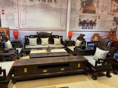 凭祥匠心居红木家具老挝大红酸枝大富贵沙发价位在多少