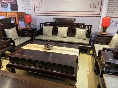凭祥匠心居红木家具老挝大红酸枝大富贵沙发十件套价格图3