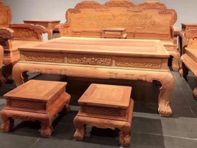 求购：缅花(大果紫檀)半成品十三件套