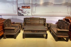 凭祥匠心居红木家具老挝大红酸枝国色天香大沙发一二三六件套厂家