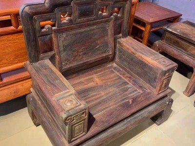 凭祥匠心居红木家具老挝大红酸枝国色天香大沙发一二三六件套厂家图3