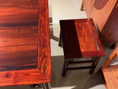 凭祥匠心居红木家具老挝大红酸枝明式休闲桌五件套价格图6