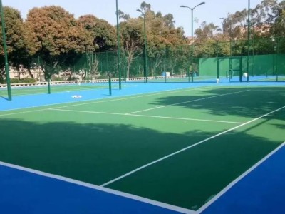 青岛海润佳专业塑胶网球场施工