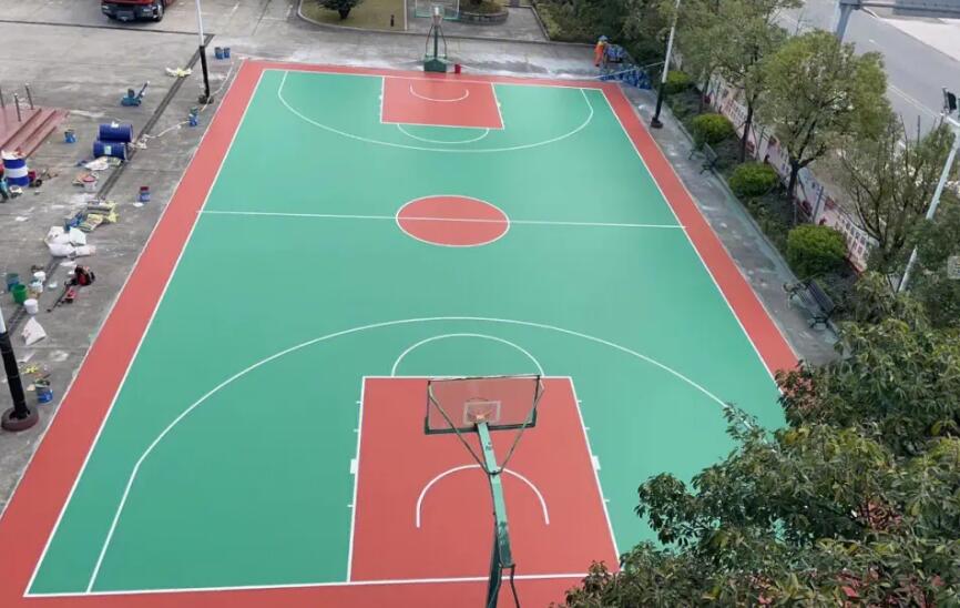 篮球场标准尺寸-青岛海润佳塑胶铺装