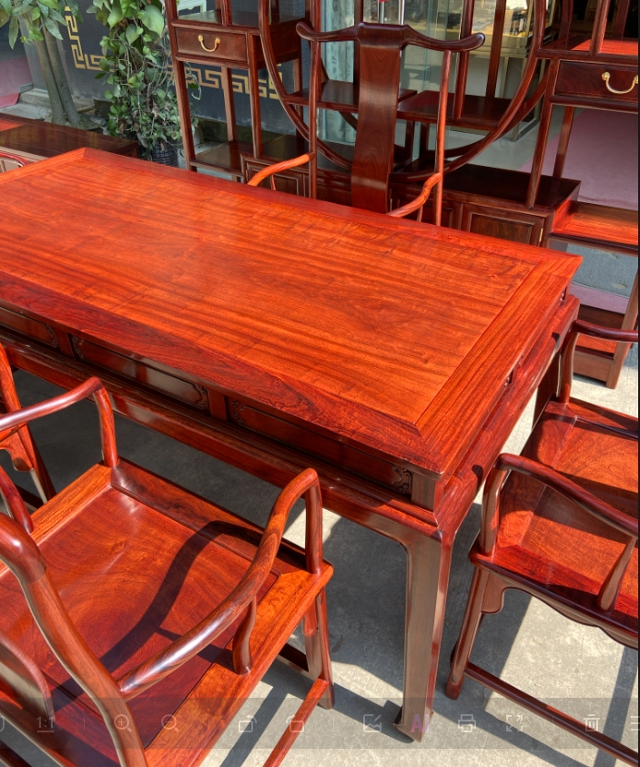 凭祥匠心居红木家具缅甸花梨黑红老料茶桌的优点品牌