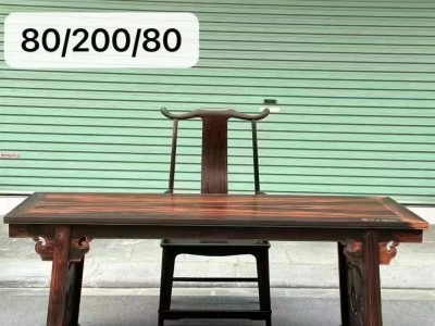 凭祥龙之涵红木家具老挝大红酸枝办公桌一套价格图8