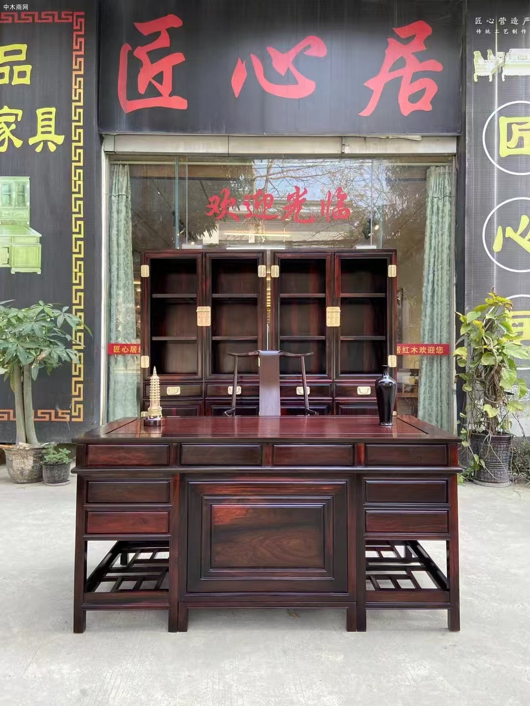 大红酸枝书桌价格及图片