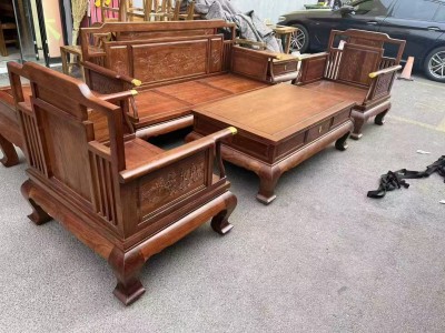 天地木缘家具厂家直销俄罗斯榆木白茬沙发家具