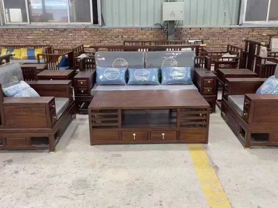 天地木缘家具厂家直销俄罗斯榆木白茬沙发家具图2