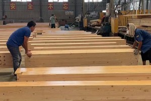 花旗松胶合木定尺加工