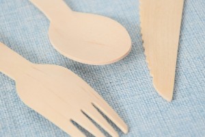 刀叉勺独立包装餐具 蛋糕生日会一次性木质品